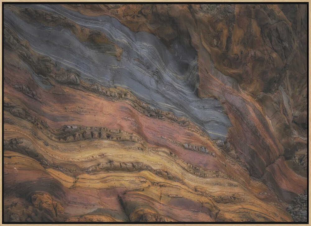 Colorful Geological Layers - Stretched Canvas, Poster or Fine Art Print - I Heart Wall Art - Poster Print, Canvas Print or Framed Art Print