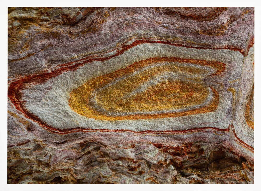 Colorful Geological Layers - Stretched Canvas, Poster or Fine Art Print - I Heart Wall Art - Poster Print, Canvas Print or Framed Art Print