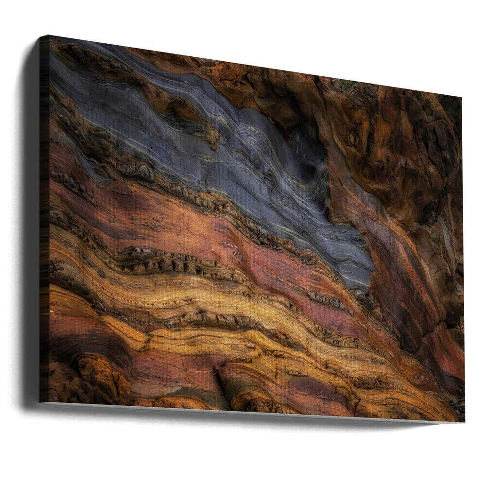 Colorful Geological Layers - Stretched Canvas, Poster or Fine Art Print - I Heart Wall Art - Poster Print, Canvas Print or Framed Art Print