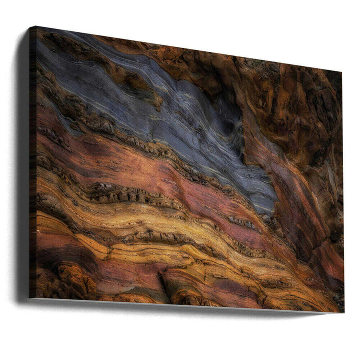 Colorful Geological Layers - Stretched Canvas, Poster or Fine Art Print - I Heart Wall Art - Poster Print, Canvas Print or Framed Art Print