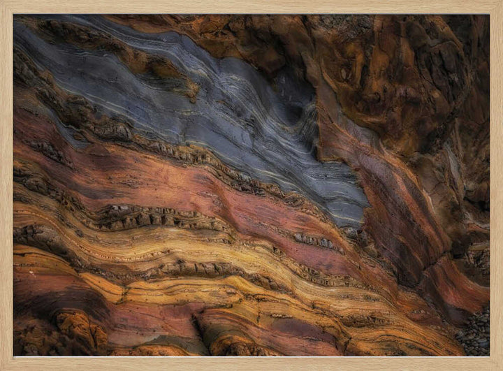 Colorful Geological Layers - Stretched Canvas, Poster or Fine Art Print - I Heart Wall Art - Poster Print, Canvas Print or Framed Art Print