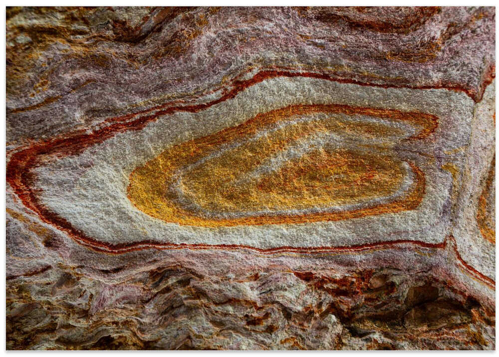 Colorful Geological Layers - Stretched Canvas, Poster or Fine Art Print - I Heart Wall Art - Poster Print, Canvas Print or Framed Art Print