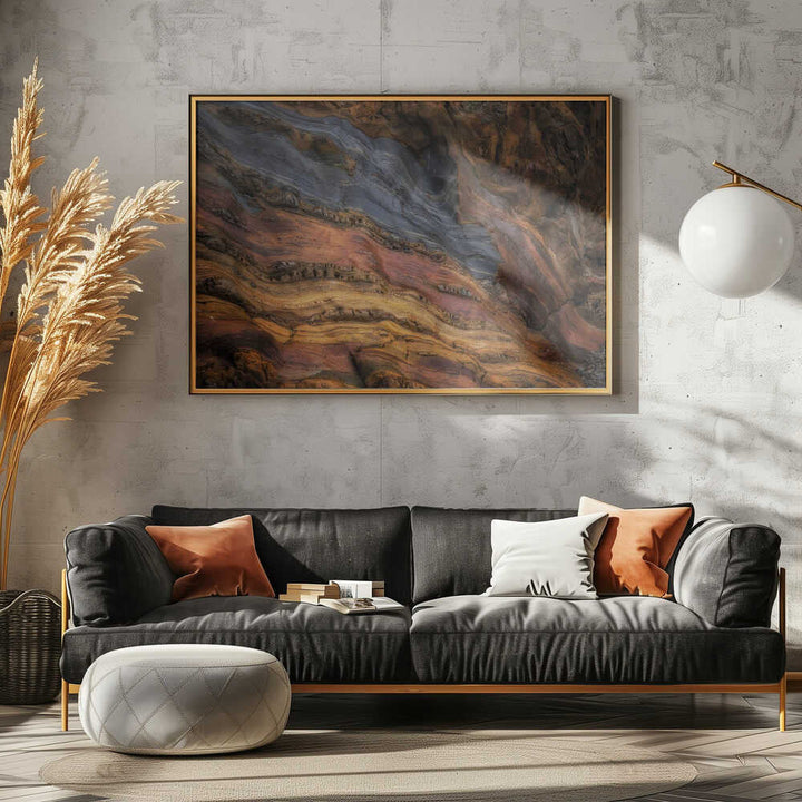 Colorful Geological Layers - Stretched Canvas, Poster or Fine Art Print - I Heart Wall Art - Poster Print, Canvas Print or Framed Art Print