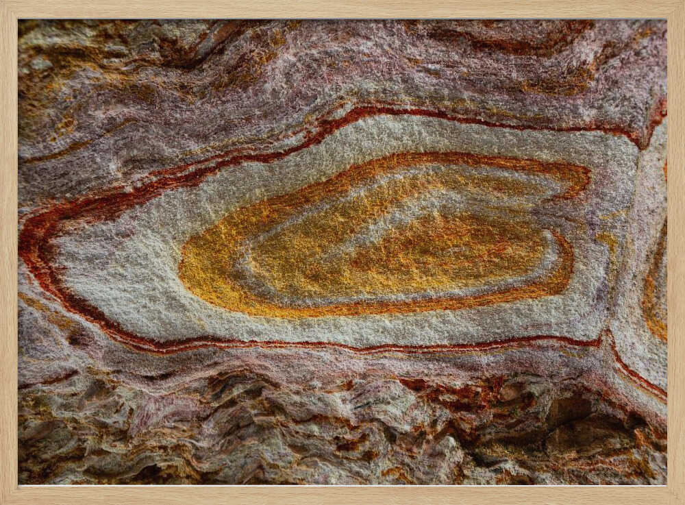 Colorful Geological Layers - Stretched Canvas, Poster or Fine Art Print - I Heart Wall Art - Poster Print, Canvas Print or Framed Art Print