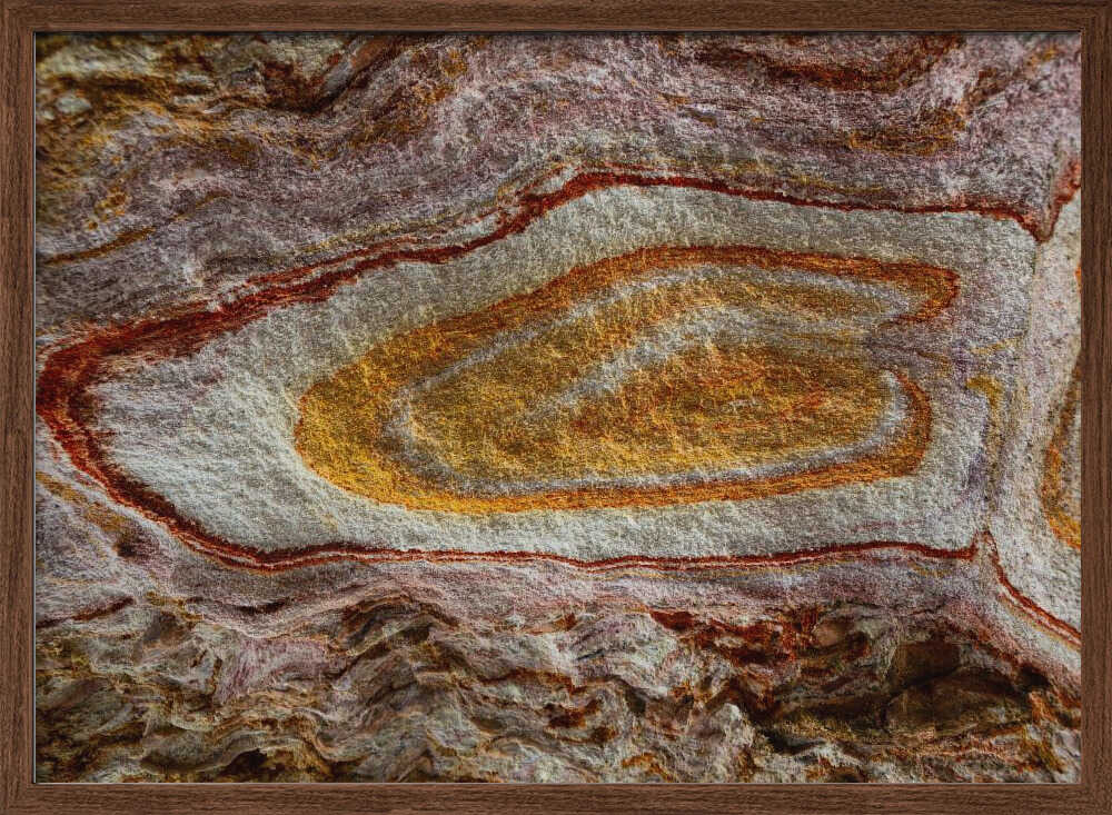 Colorful Geological Layers - Stretched Canvas, Poster or Fine Art Print - I Heart Wall Art - Poster Print, Canvas Print or Framed Art Print