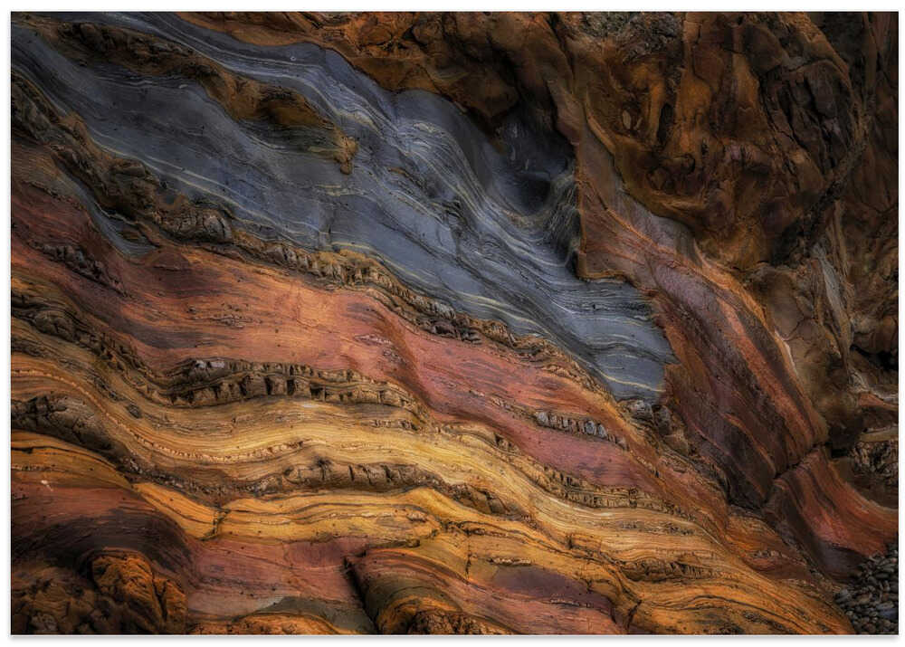 Colorful Geological Layers - Stretched Canvas, Poster or Fine Art Print - I Heart Wall Art - Poster Print, Canvas Print or Framed Art Print