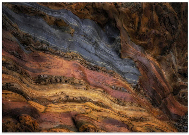 Colorful Geological Layers - Stretched Canvas, Poster or Fine Art Print - I Heart Wall Art - Poster Print, Canvas Print or Framed Art Print