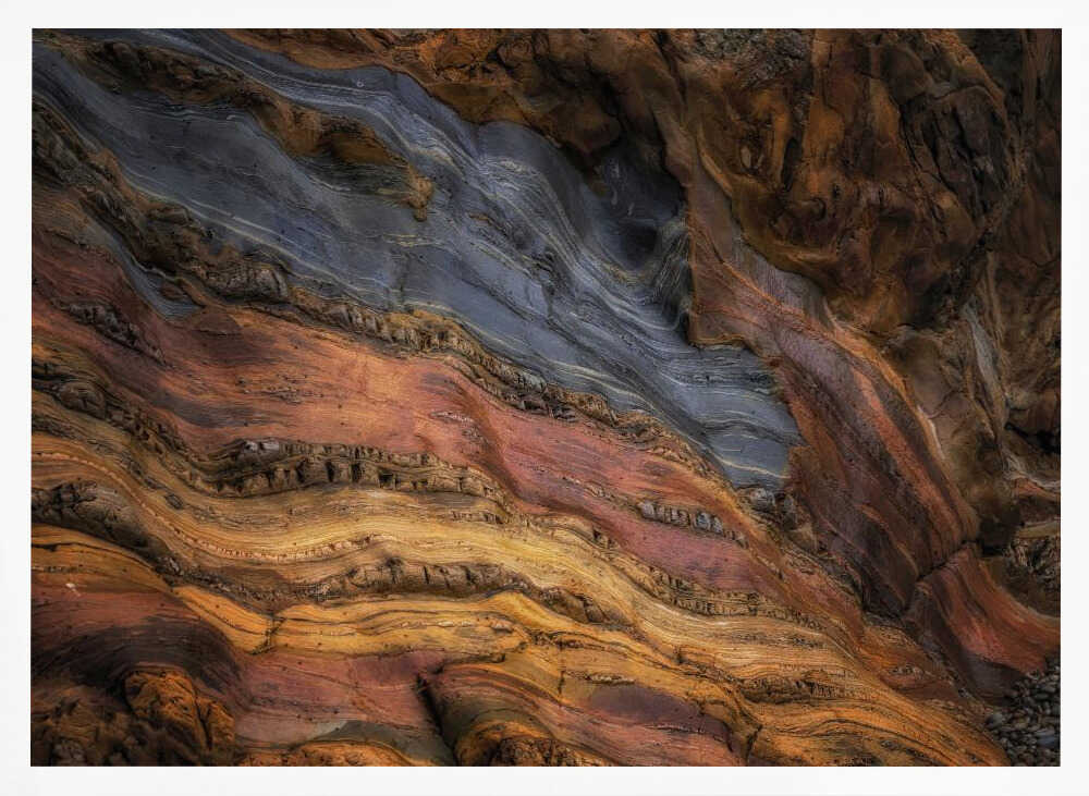 Colorful Geological Layers - Stretched Canvas, Poster or Fine Art Print - I Heart Wall Art - Poster Print, Canvas Print or Framed Art Print