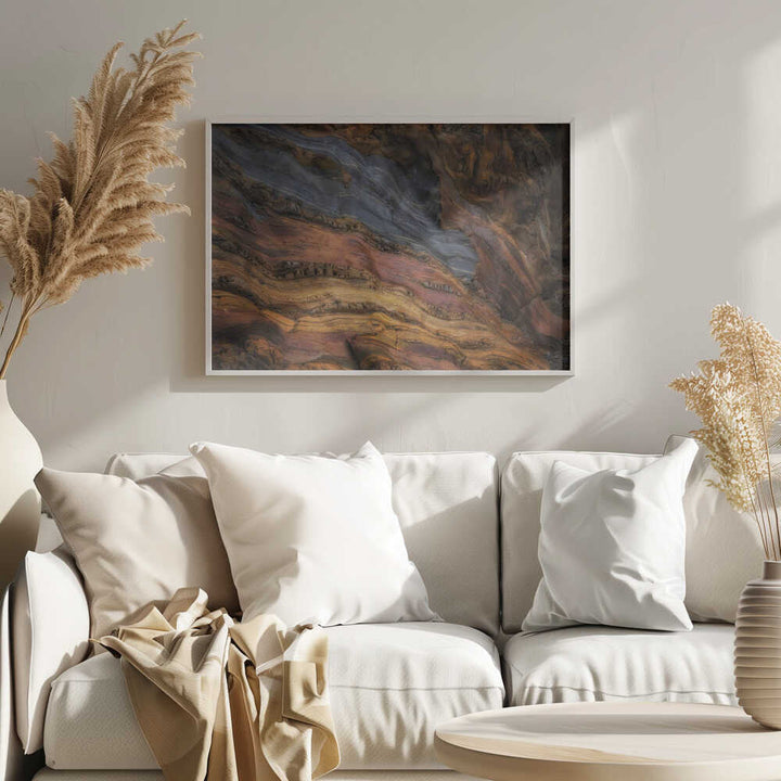 Colorful Geological Layers - Stretched Canvas, Poster or Fine Art Print - I Heart Wall Art - Poster Print, Canvas Print or Framed Art Print