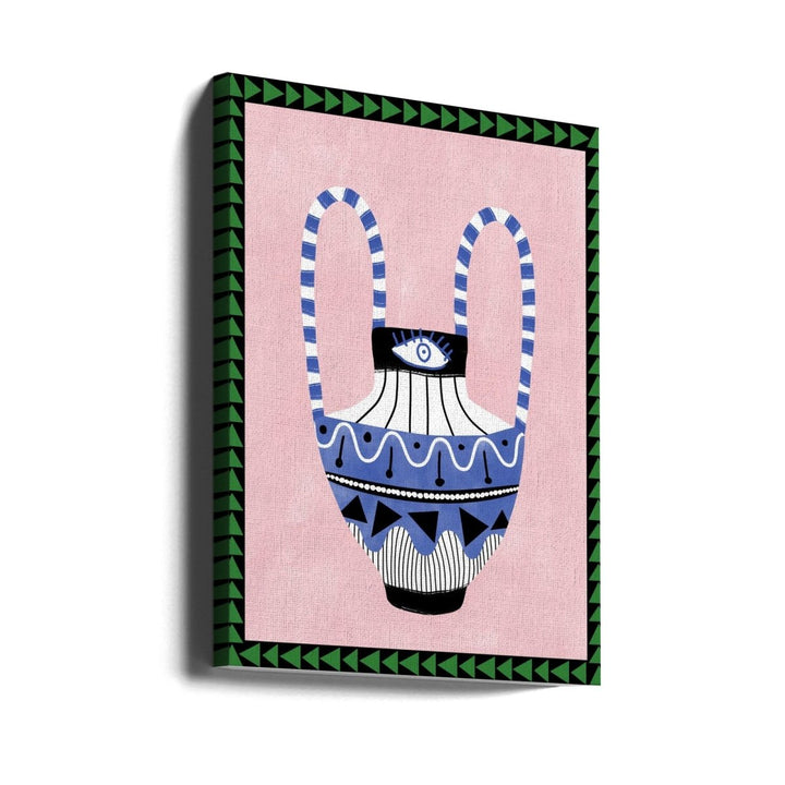 Colorful Geometric Vase - Stretched Canvas, Poster or Fine Art Print - I Heart Wall Art - Poster Print, Canvas Print or Framed Art Print