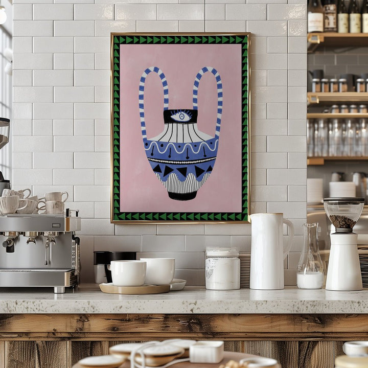 Colorful Geometric Vase - Stretched Canvas, Poster or Fine Art Print - I Heart Wall Art - Poster Print, Canvas Print or Framed Art Print