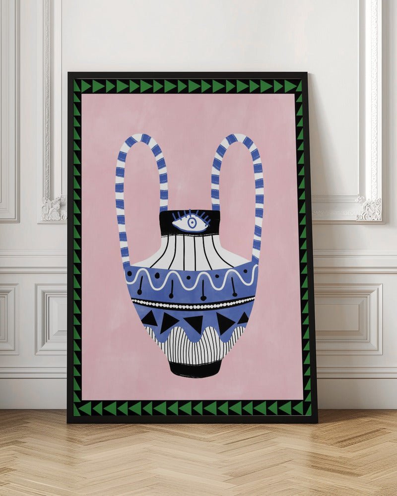 Colorful Geometric Vase - Stretched Canvas, Poster or Fine Art Print - I Heart Wall Art - Poster Print, Canvas Print or Framed Art Print