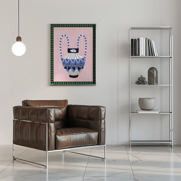 Colorful Geometric Vase - Stretched Canvas, Poster or Fine Art Print - I Heart Wall Art - Poster Print, Canvas Print or Framed Art Print