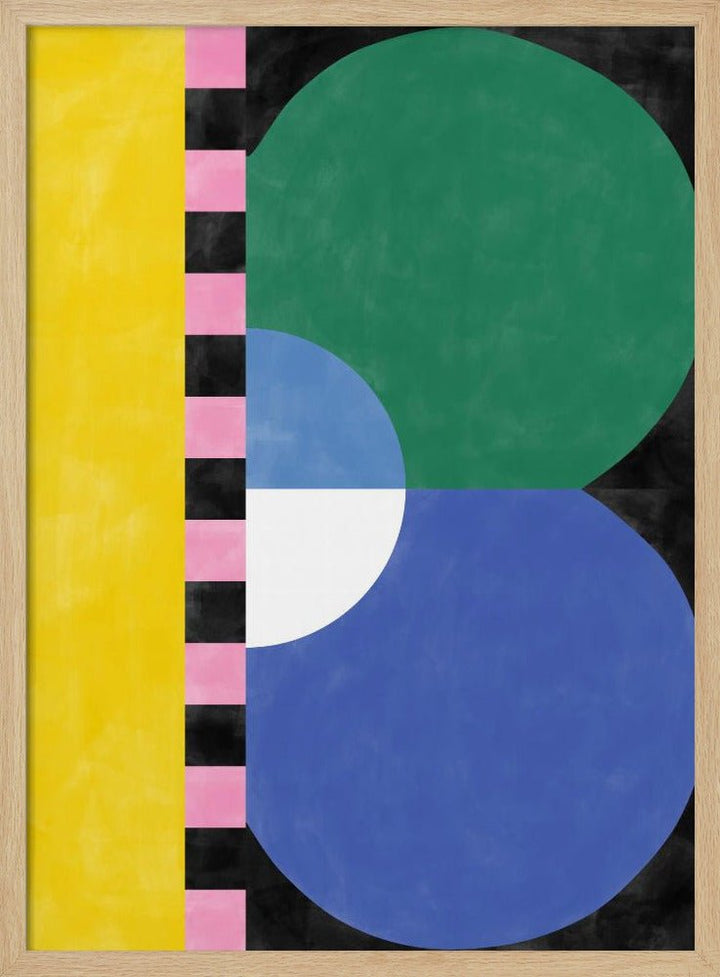 Colorful Geometry Block and shapes - Stretched Canvas, Poster or Fine Art Print - I Heart Wall Art - Poster Print, Canvas Print or Framed Art Print