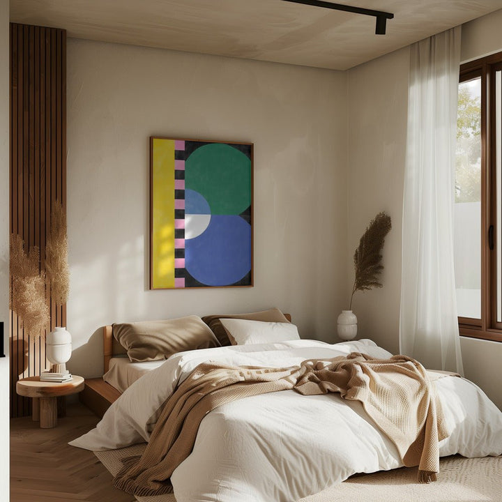 Colorful Geometry Block and shapes - Stretched Canvas, Poster or Fine Art Print - I Heart Wall Art - Poster Print, Canvas Print or Framed Art Print