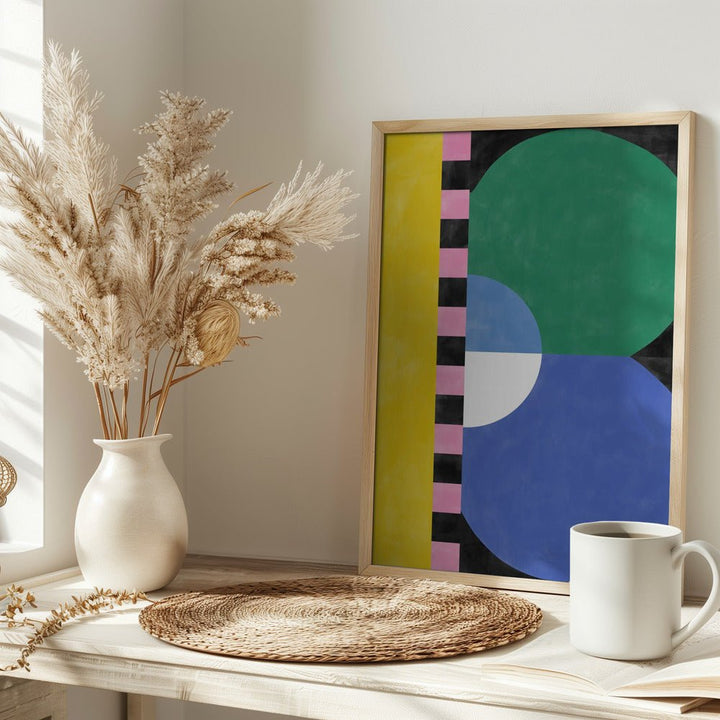 Colorful Geometry Block and shapes - Stretched Canvas, Poster or Fine Art Print - I Heart Wall Art - Poster Print, Canvas Print or Framed Art Print