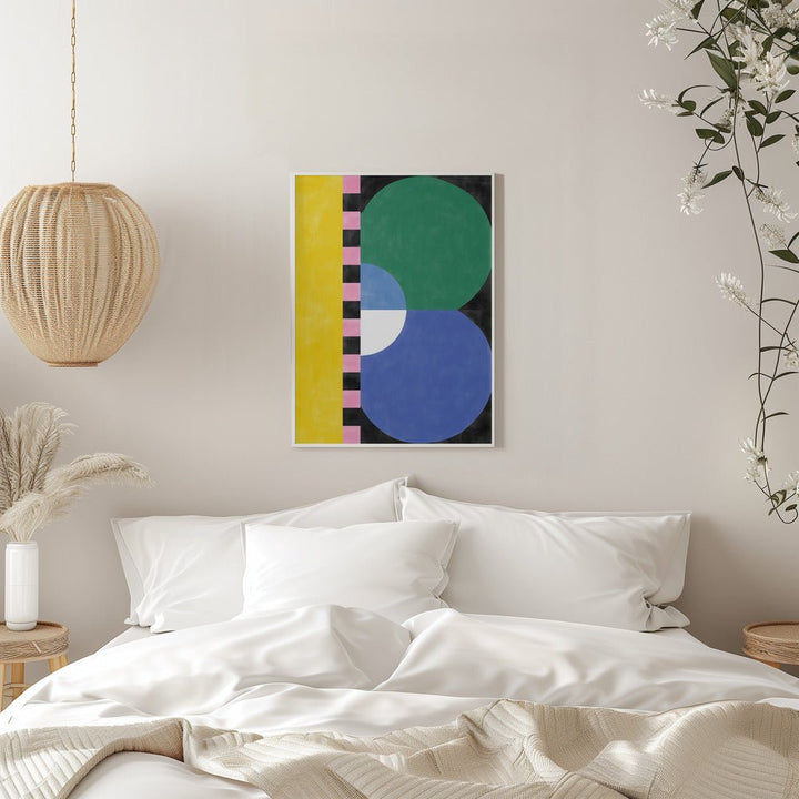 Colorful Geometry Block and shapes - Stretched Canvas, Poster or Fine Art Print - I Heart Wall Art - Poster Print, Canvas Print or Framed Art Print