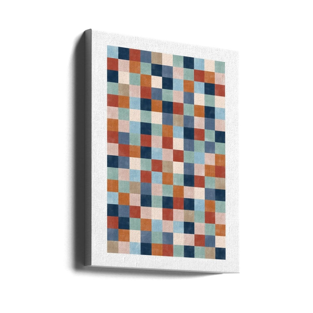 Colorful Gridscape - Stretched Canvas, Poster or Fine Art Print - I Heart Wall Art - Poster Print, Canvas Print or Framed Art Print