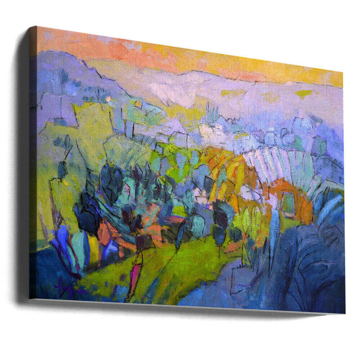 Colorful Panorama - Stretched Canvas, Poster or Fine Art Print - I Heart Wall Art - Poster Print, Canvas Print or Framed Art Print