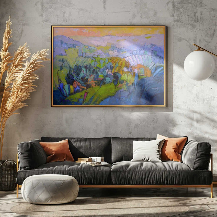 Colorful Panorama - Stretched Canvas, Poster or Fine Art Print - I Heart Wall Art - Poster Print, Canvas Print or Framed Art Print