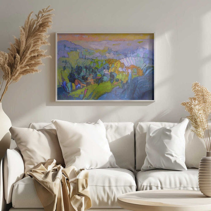 Colorful Panorama - Stretched Canvas, Poster or Fine Art Print - I Heart Wall Art - Poster Print, Canvas Print or Framed Art Print