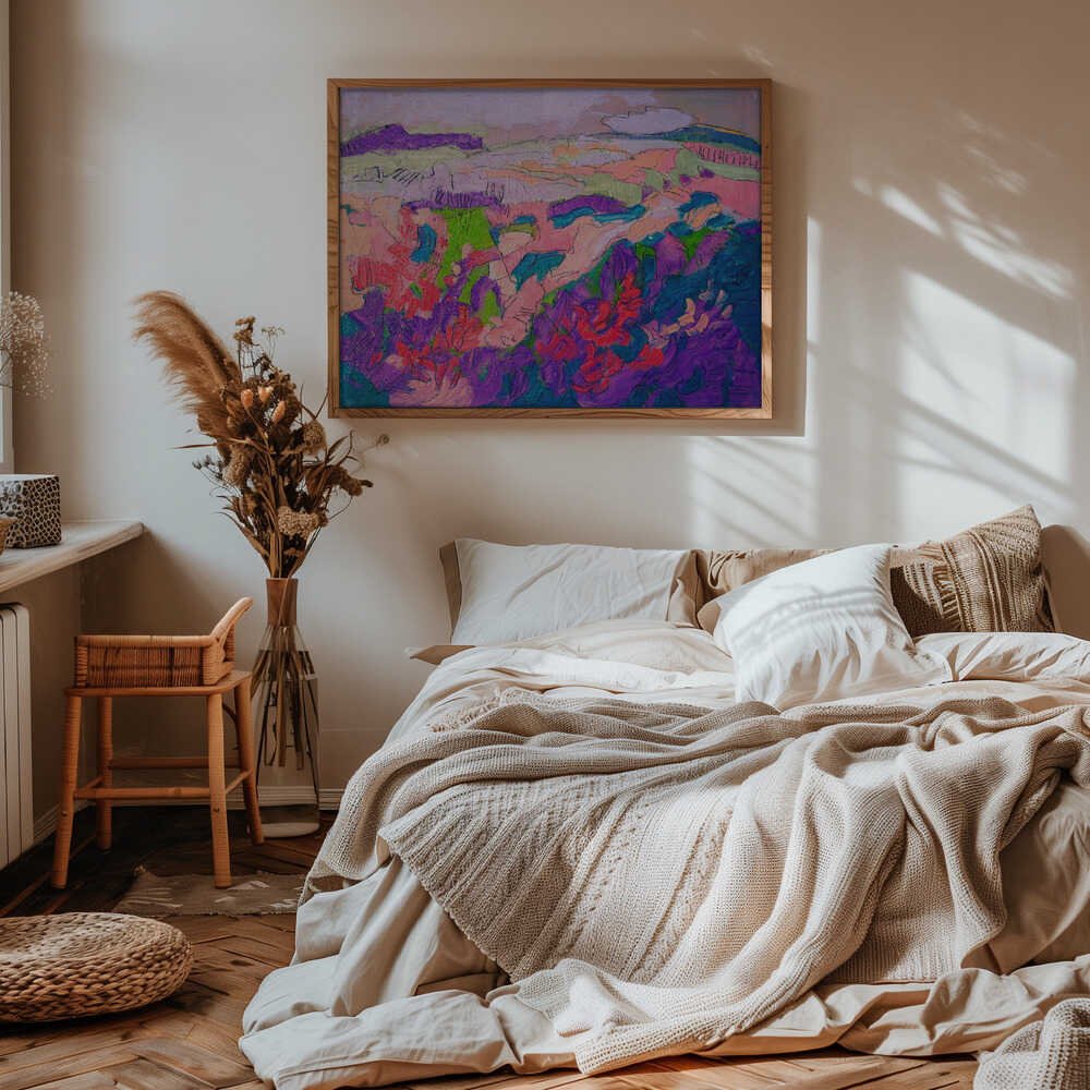 Colorful Petal Dance - Stretched Canvas, Poster or Fine Art Print - I Heart Wall Art - Poster Print, Canvas Print or Framed Art Print