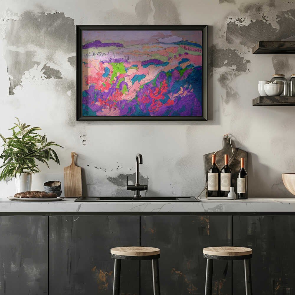 Colorful Petal Dance - Stretched Canvas, Poster or Fine Art Print - I Heart Wall Art - Poster Print, Canvas Print or Framed Art Print
