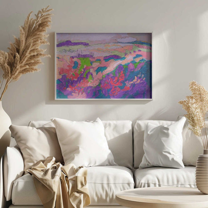 Colorful Petal Dance - Stretched Canvas, Poster or Fine Art Print - I Heart Wall Art - Poster Print, Canvas Print or Framed Art Print
