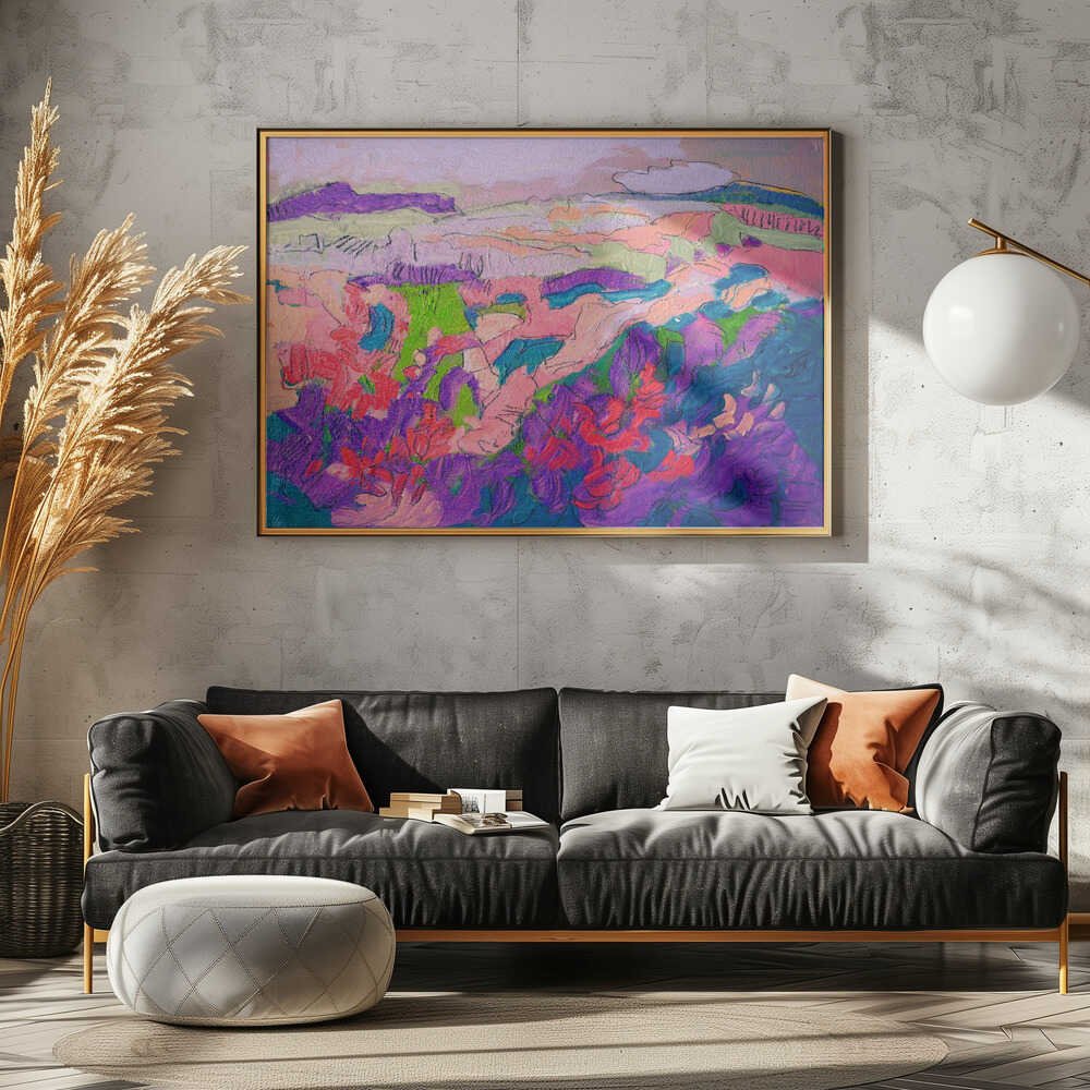 Colorful Petal Dance - Stretched Canvas, Poster or Fine Art Print - I Heart Wall Art - Poster Print, Canvas Print or Framed Art Print