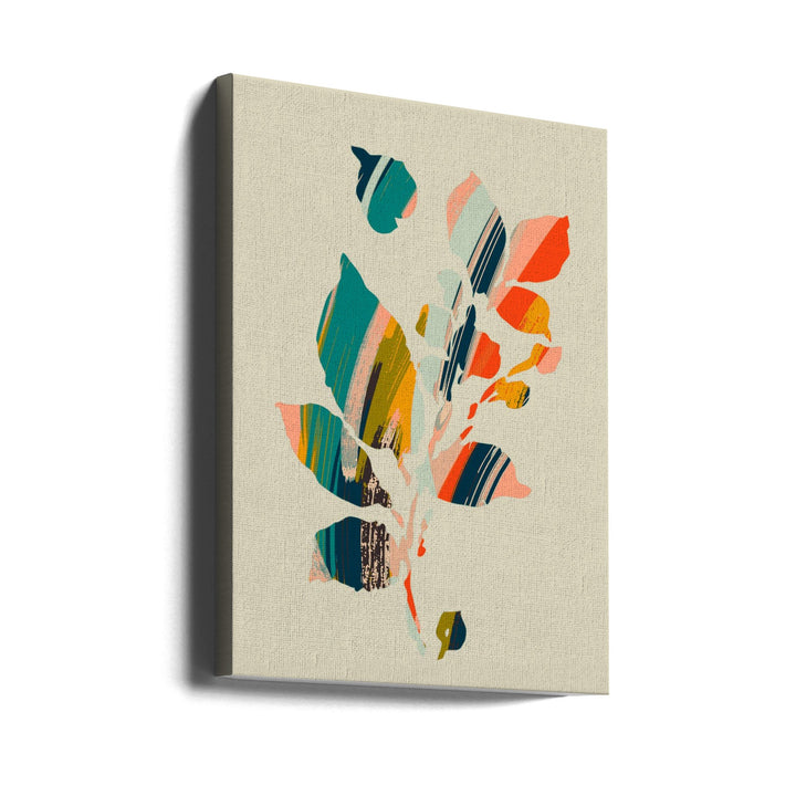 Colorful Poplar Tree Leaf - Stretched Canvas, Poster or Fine Art Print I Heart Wall Art