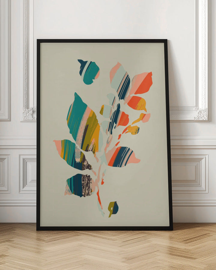 Colorful Poplar Tree Leaf - Stretched Canvas, Poster or Fine Art Print I Heart Wall Art