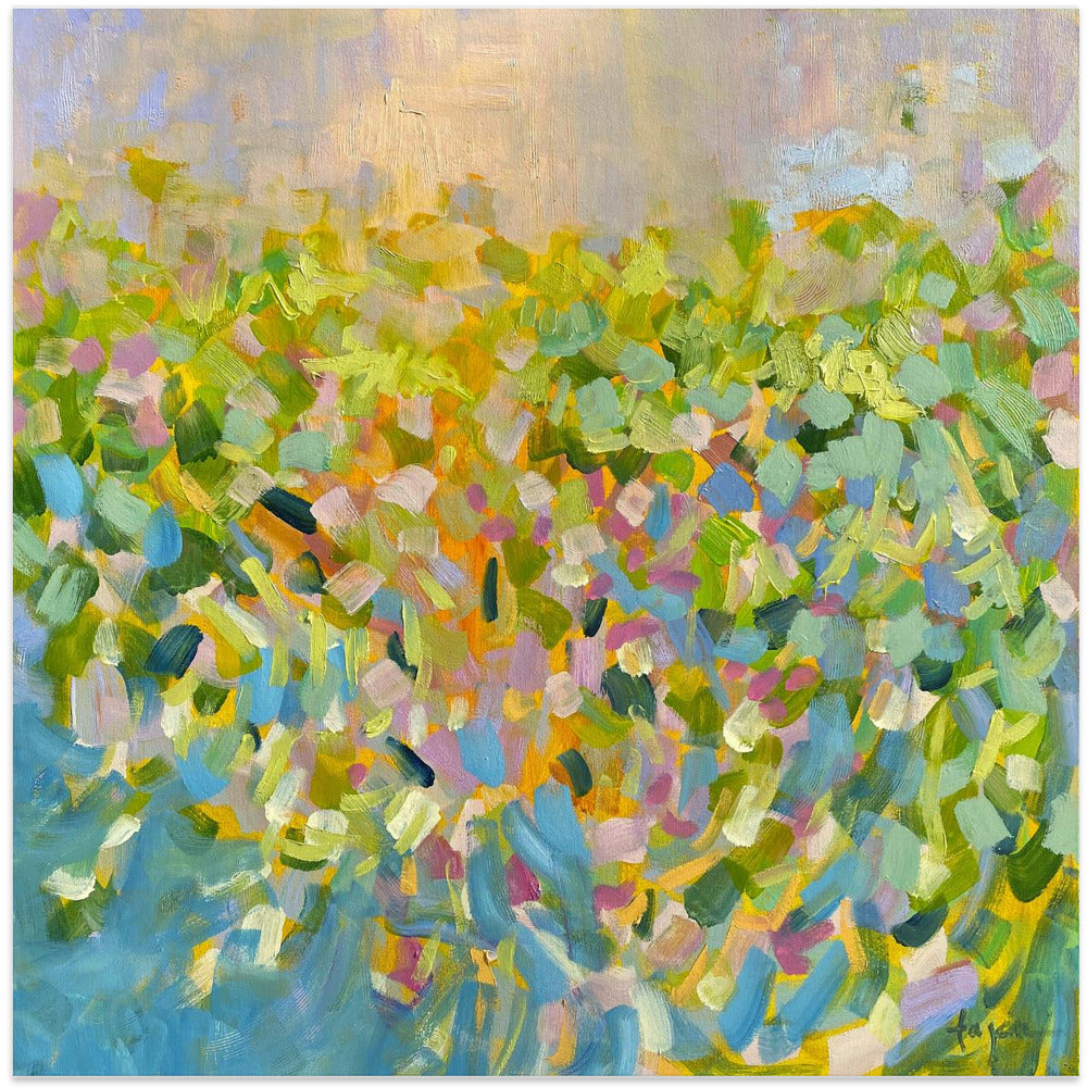 Colorful Reflections - Square Stretched Canvas, Poster or Fine Art Print I Heart Wall Art