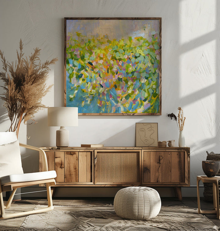 Colorful Reflections - Square Stretched Canvas, Poster or Fine Art Print I Heart Wall Art