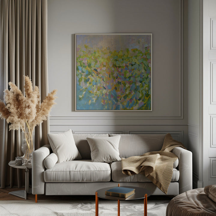 Colorful Reflections - Square Stretched Canvas, Poster or Fine Art Print I Heart Wall Art