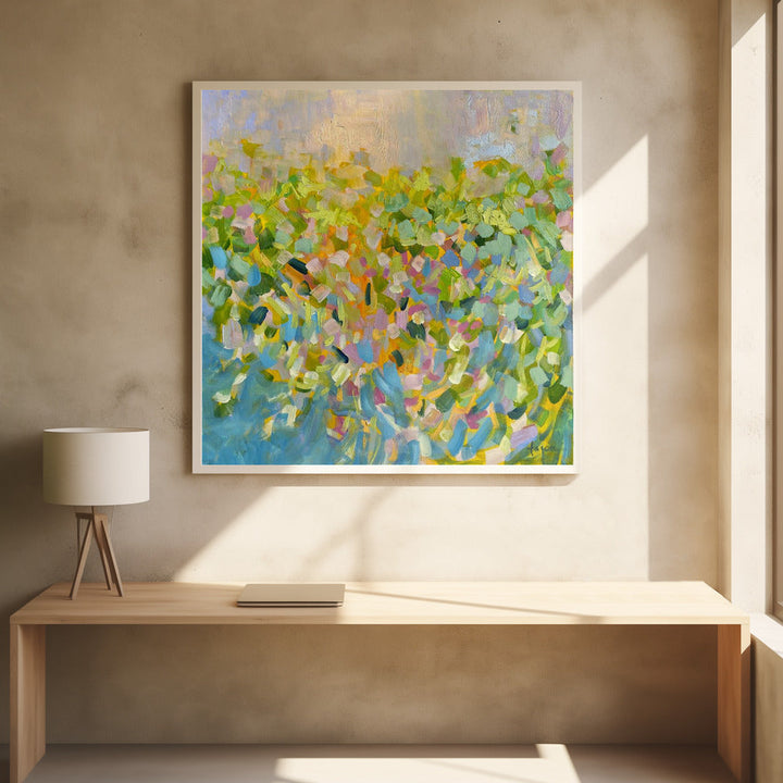 Colorful Reflections - Square Stretched Canvas, Poster or Fine Art Print I Heart Wall Art