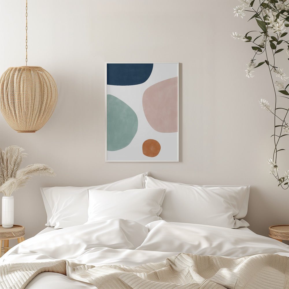 Colorful Shapes - Stretched Canvas, Poster or Fine Art Print - I Heart Wall Art - Poster Print, Canvas Print or Framed Art Print