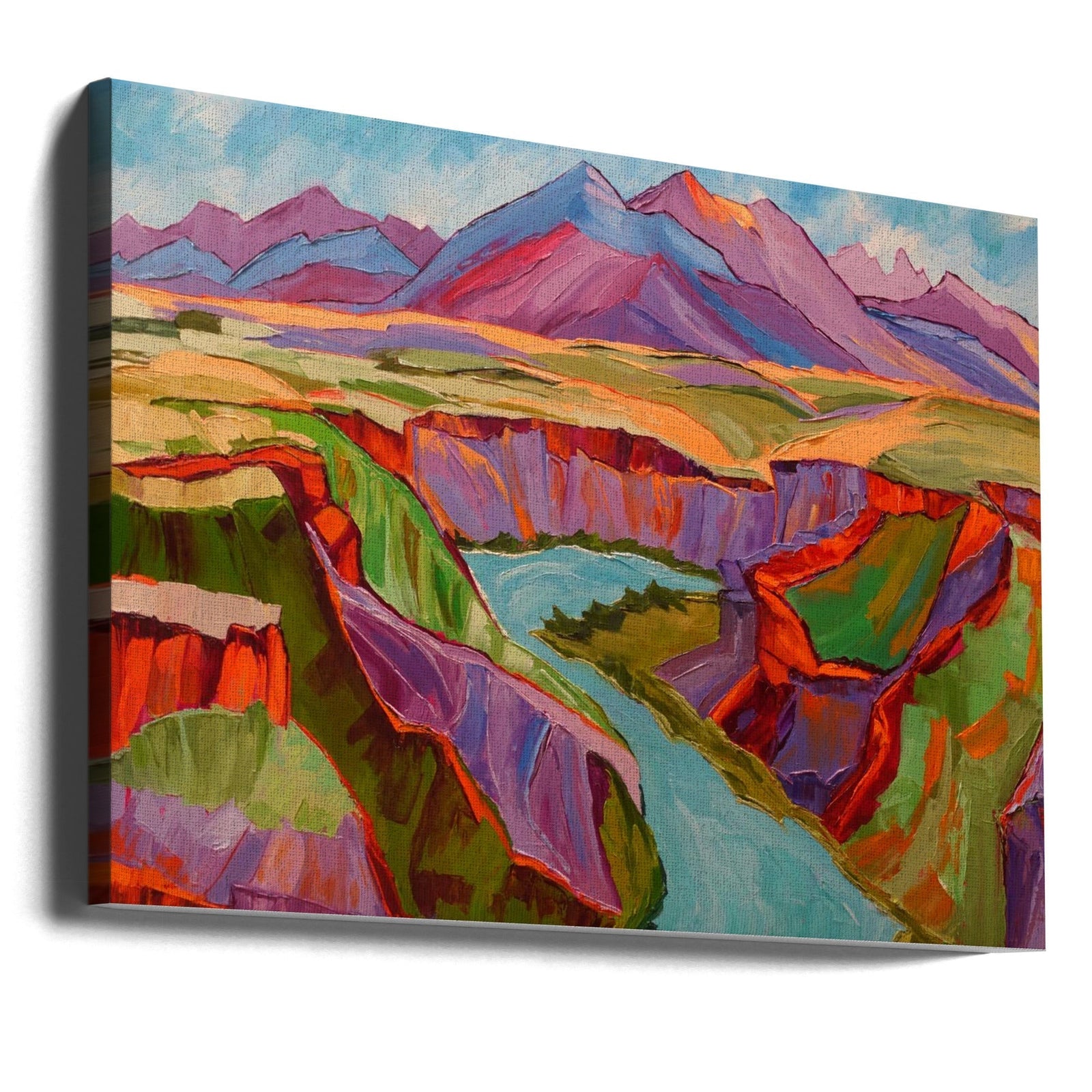 Colorful Sunset - Stretched Canvas, Poster or Fine Art Print I Heart Wall Art