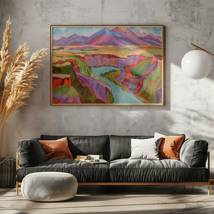 Colorful Sunset - Stretched Canvas, Poster or Fine Art Print I Heart Wall Art