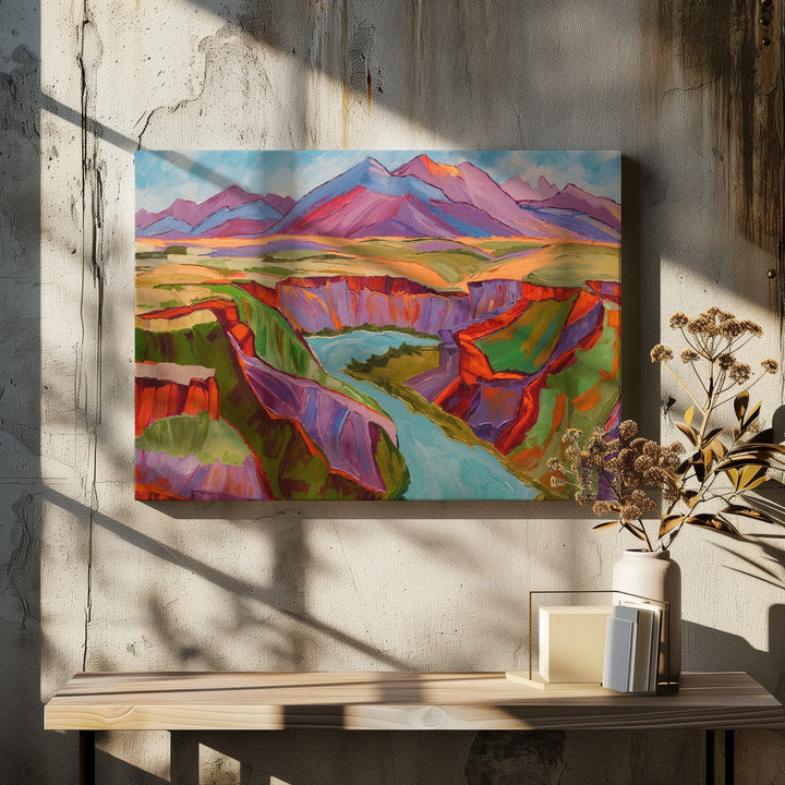 Colorful Sunset - Stretched Canvas, Poster or Fine Art Print I Heart Wall Art