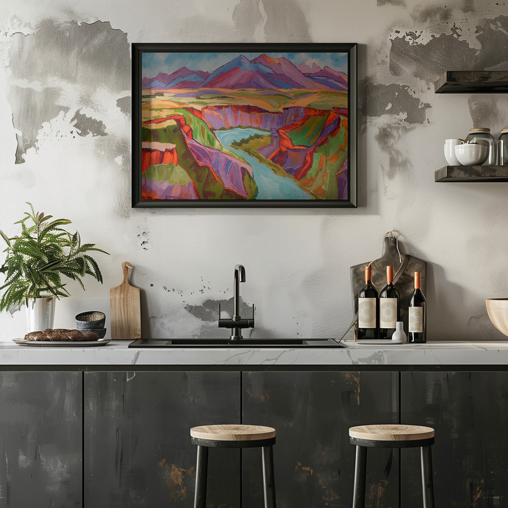 Colorful Sunset - Stretched Canvas, Poster or Fine Art Print I Heart Wall Art