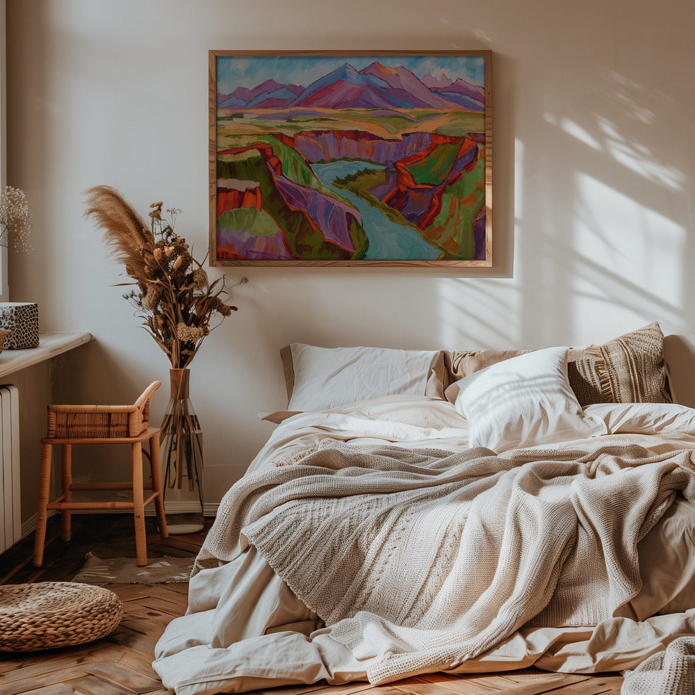 Colorful Sunset - Stretched Canvas, Poster or Fine Art Print I Heart Wall Art