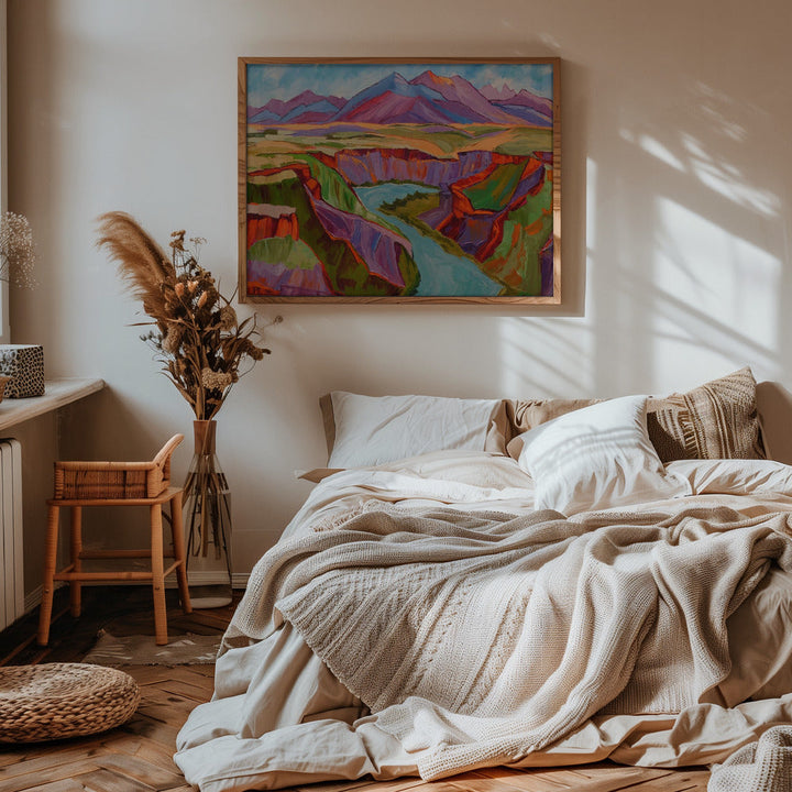 Colorful Sunset - Stretched Canvas, Poster or Fine Art Print I Heart Wall Art