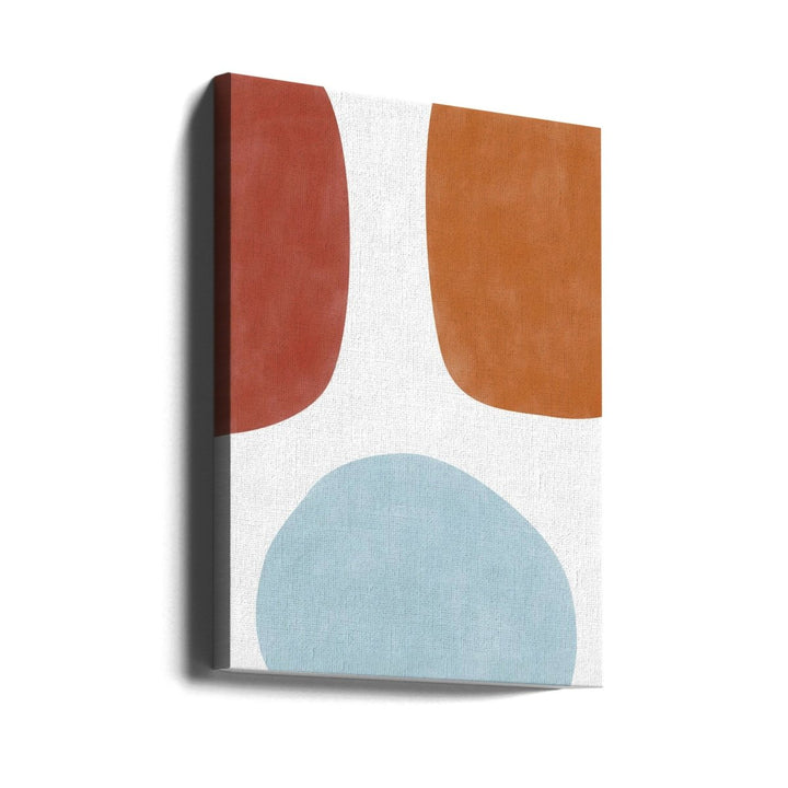 Colorful Three Organic Shapes - Stretched Canvas, Poster or Fine Art Print - I Heart Wall Art - Poster Print, Canvas Print or Framed Art Print