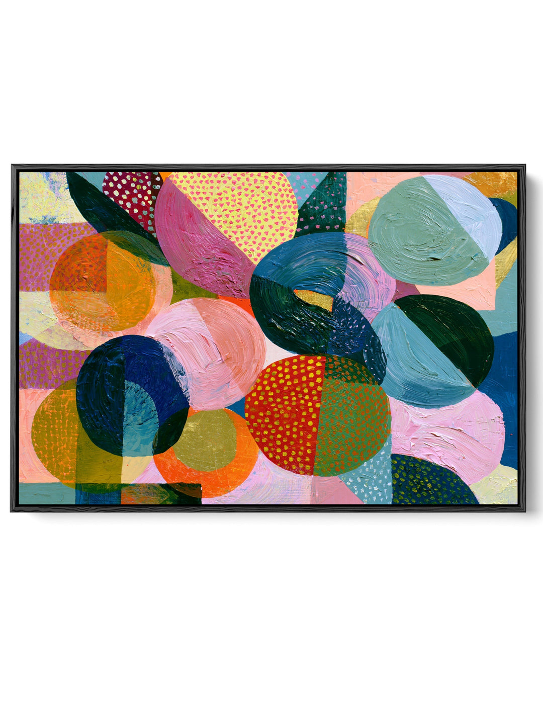 xxxx by IHeartStudio - Colourful Geometric Canvas Print