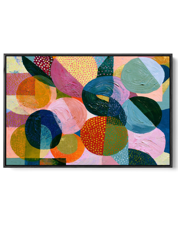 xxxx by IHeartStudio - Colourful Geometric Canvas Print