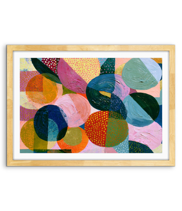 xxxx by IHeartStudio - Colourful Geometric Canvas Print