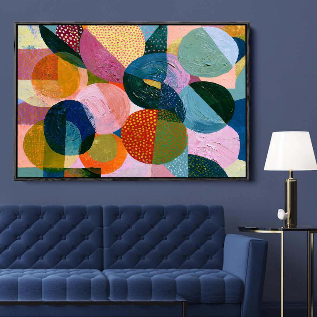 xxxx by IHeartStudio - Colourful Geometric Canvas Print