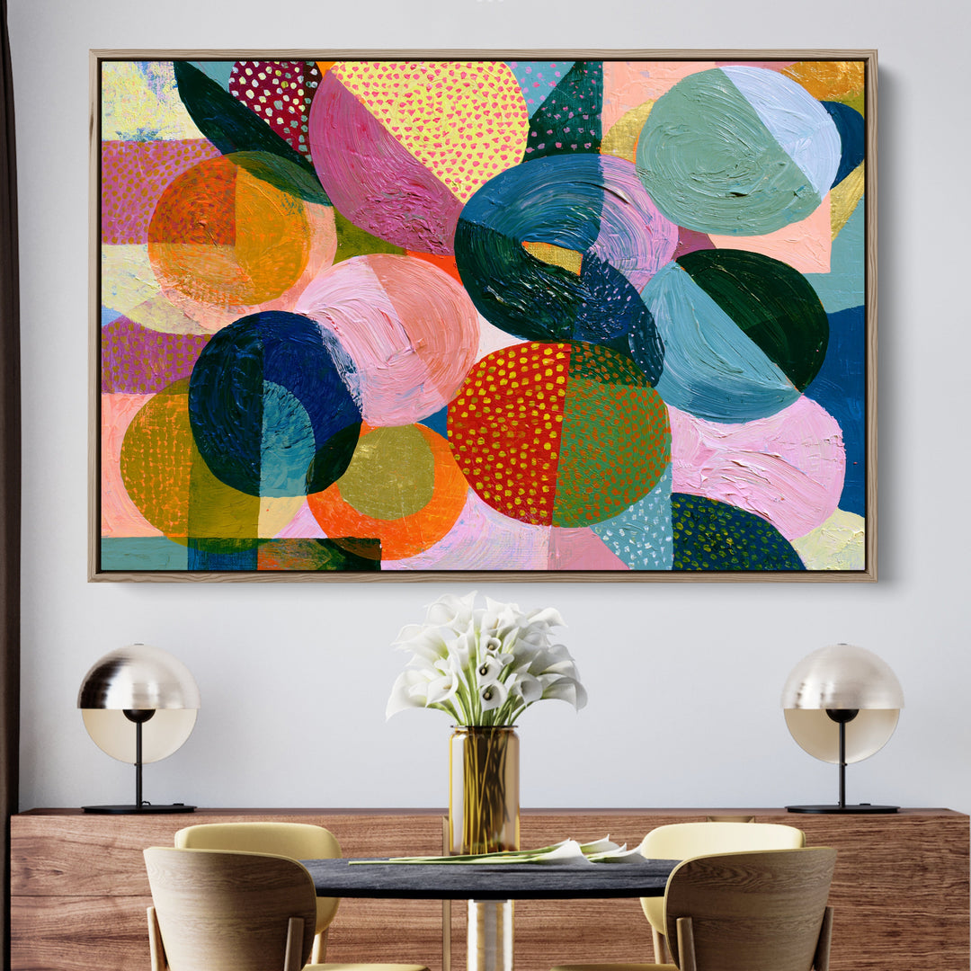 xxxx by IHeartStudio - Colourful Geometric Canvas Print