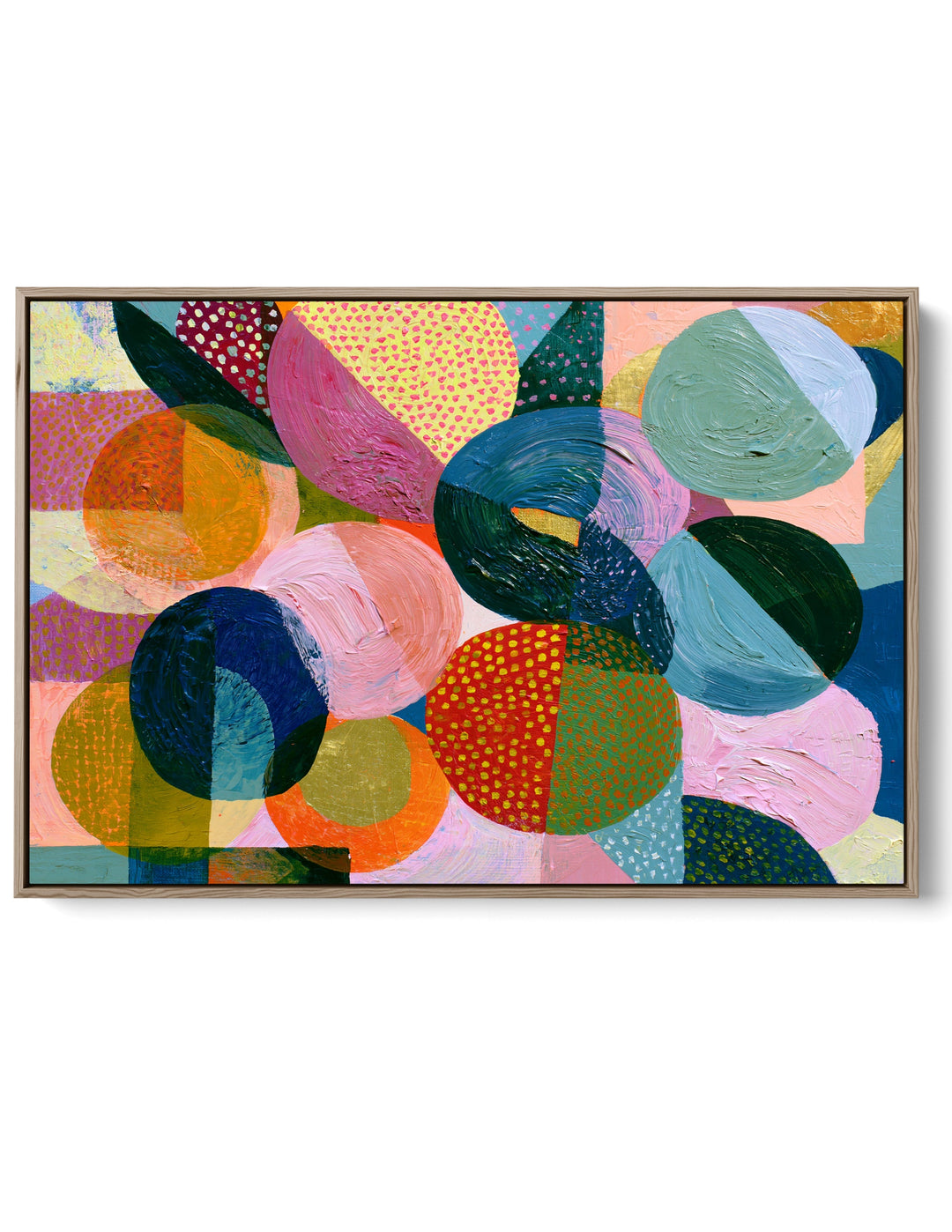 xxxx by IHeartStudio - Colourful Geometric Canvas Print