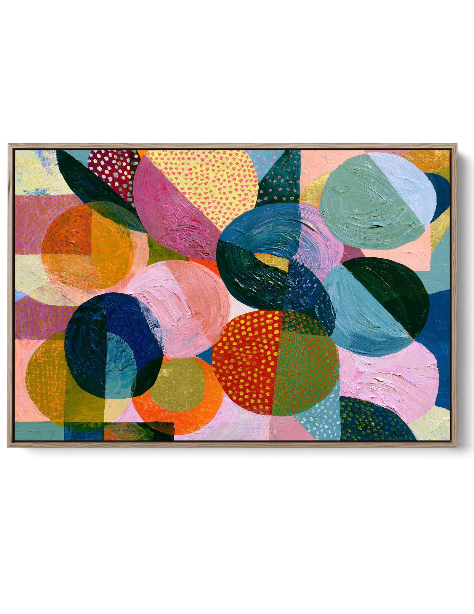 xxxx by IHeartStudio - Colourful Geometric Canvas Print